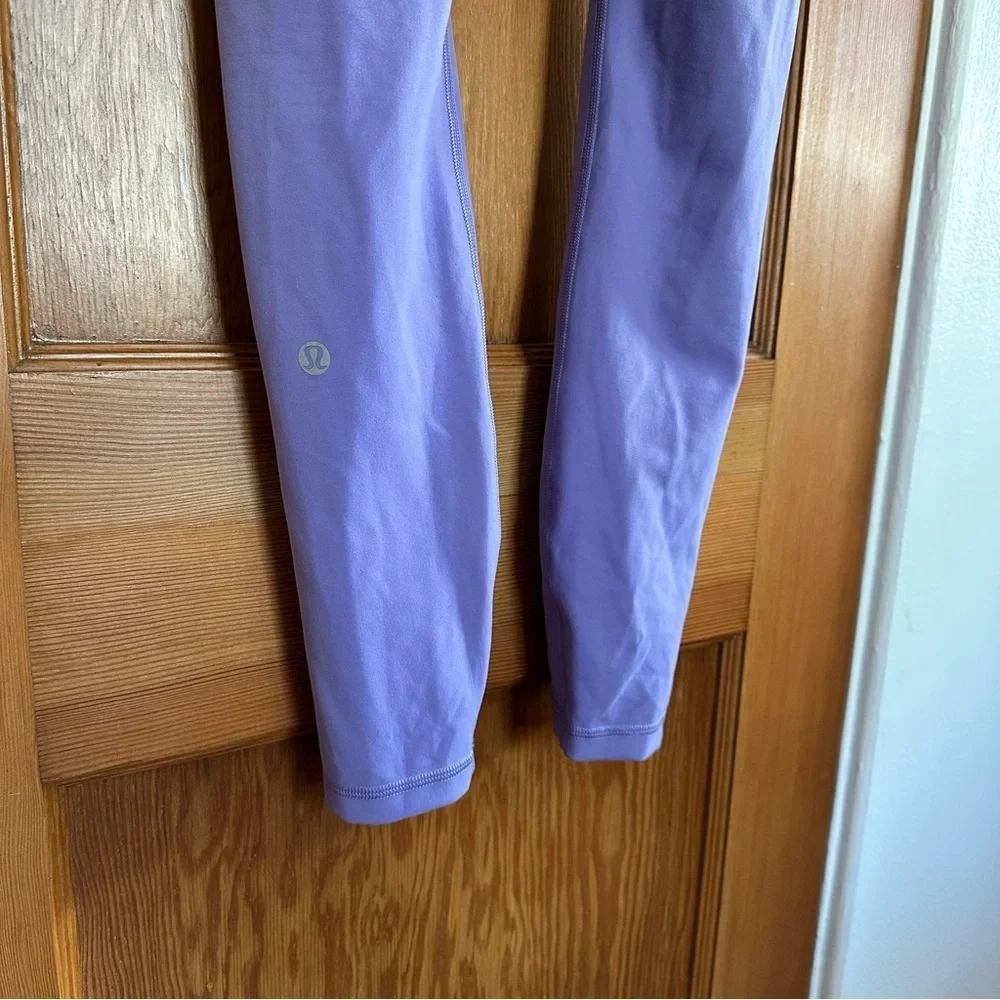 lululemon wunder under train high rise leggings with pockets 25” dark lavender